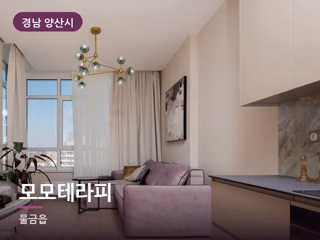 경남 양산시 모모테라피 — 원룸 공간