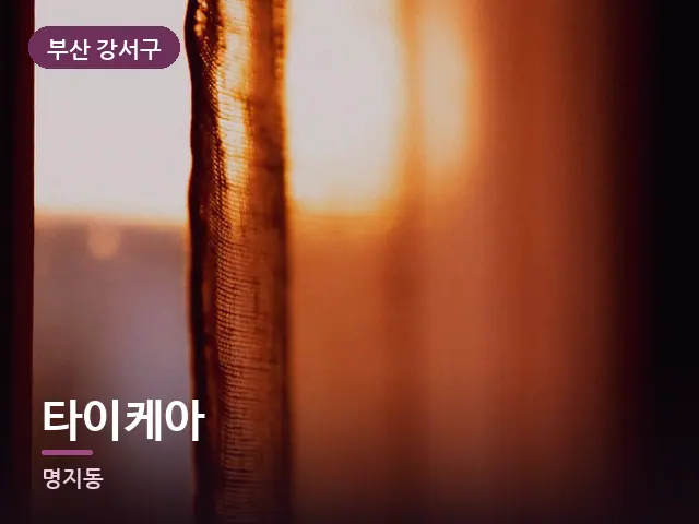 부산 강서구 타이케아 — 아침 빛이 드는 방