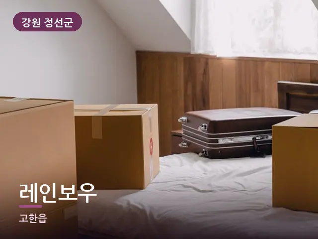 강원 정선군 레인보우 — 객실의 여행 가방
