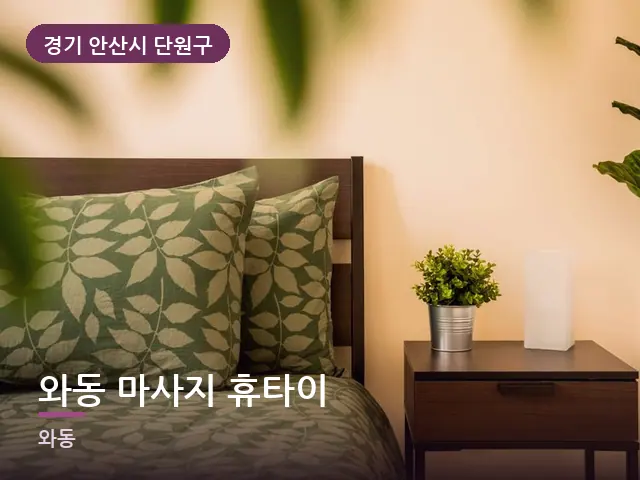 경기 안산시 단원구 와동 마사지 휴타이 — 머리맡 조명