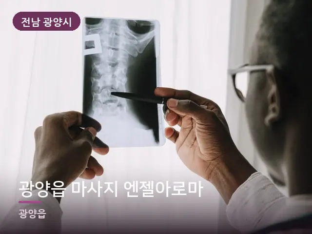 전남 광양시 광양읍 마사지 엔젤아로마 — 등·척추 관리