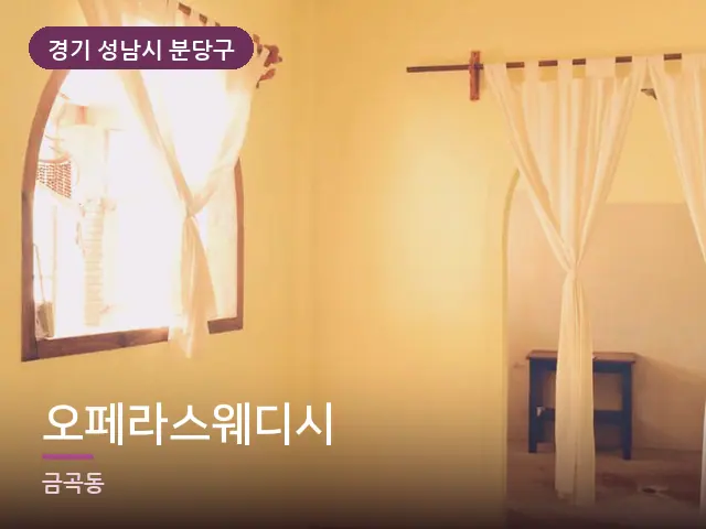 경기 성남시 분당구 오페라스웨디시 — 아침 빛이 드는 방
