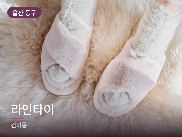 울산 동구 라인타이 — 객실 슬리퍼