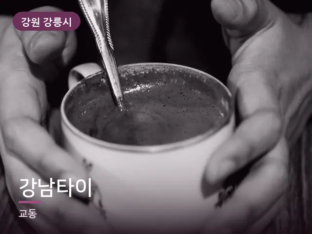 강원 강릉시 강남타이 — 손 클로즈업