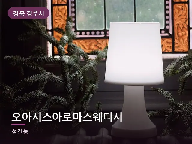 경북 경주시 오아시스아로마스웨디시 — 머리맡 조명